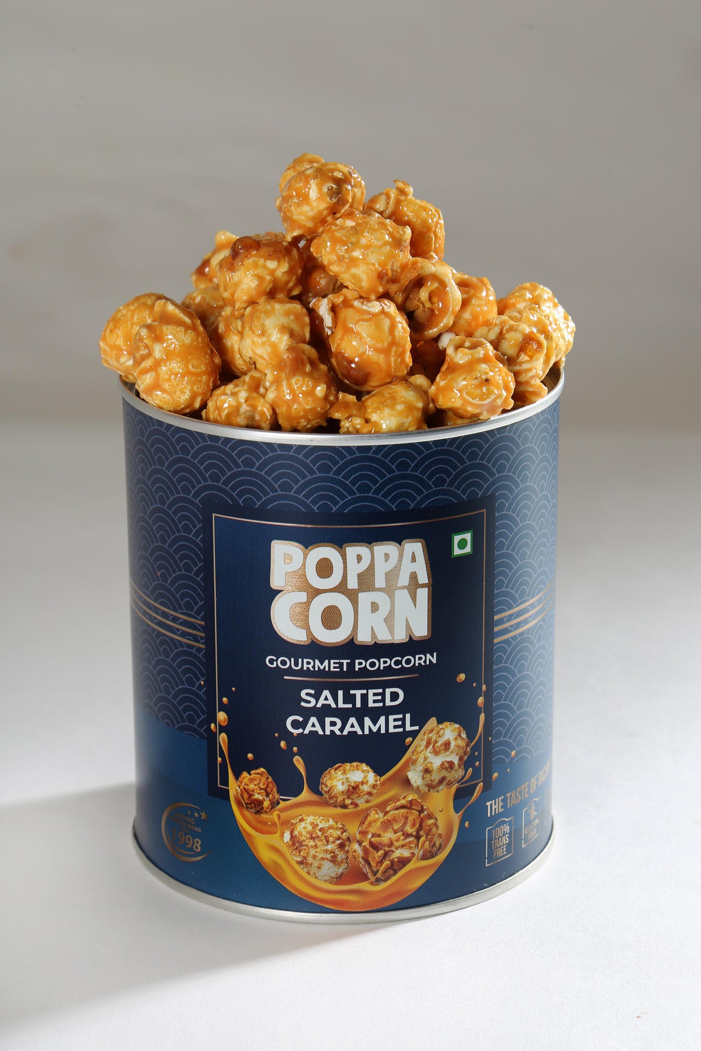 Gourmet Salted Caramel popcorn , Tin-130g