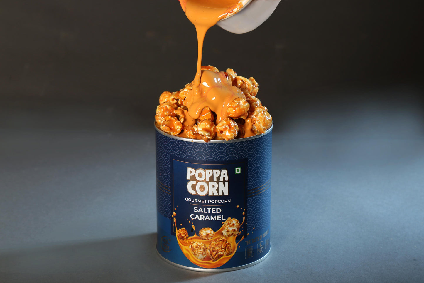 Gourmet Salted Caramel popcorn , Tin-130g
