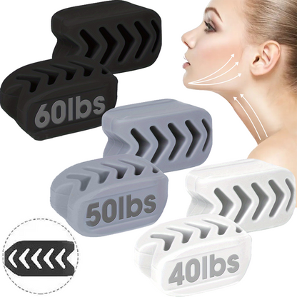 40/50/60LBS Silicone Jaw Exerciser Ball Detachable Jaw Trainer Face
