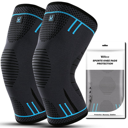 Compression Knee Support Sleeve Elastic Breathable Knee Pads