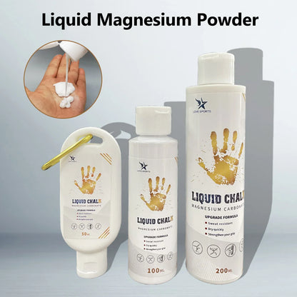 NEW 50/100/200ml Liquid Chalk Sports Magnesium Powder Fitness Weight Lifting Anti Slip Cream