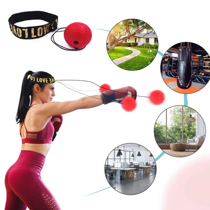 Muay Thai Boxing Speed Ball With Head Band For Sanda Boxing Fighting Fast Speed Reaction Time