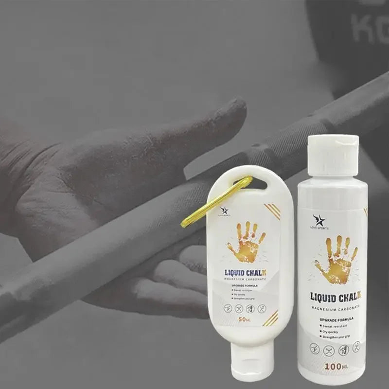 NEW 50/100/200ml Liquid Chalk Sports Magnesium Powder Fitness Weight Lifting Anti Slip Cream