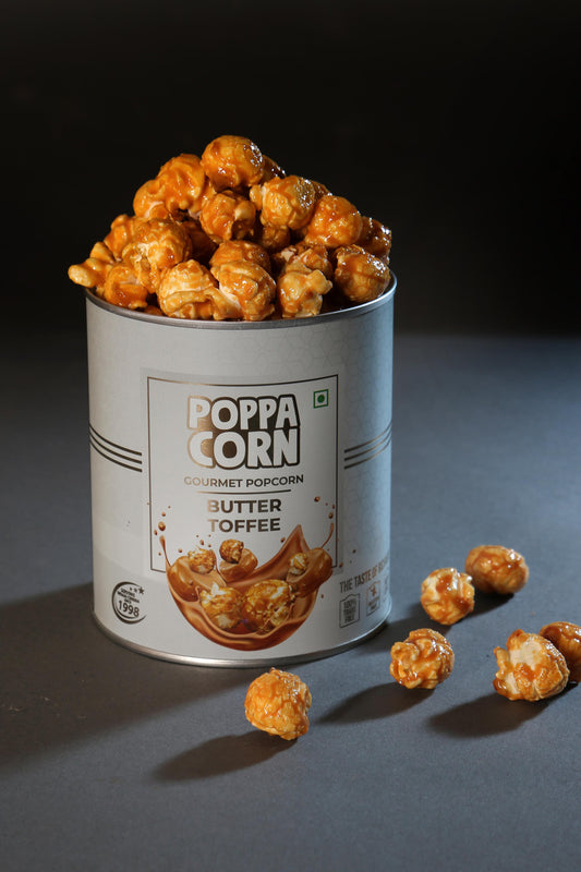 Gourmet Butter Toffee Popcorn, Tin-130g