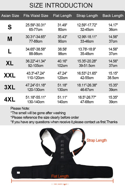 Reinforced Belt Lumbar Column Posture Corrector Vest